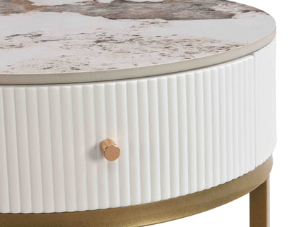 Modern Round Table With Drawers