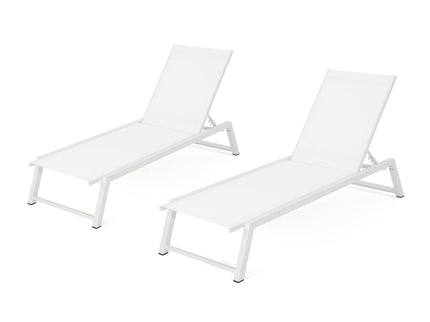 Myers - Modern Chaise Lounge Set With Adjustable Back
