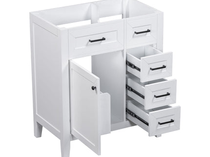 Modern Bathroom Vanity Base Only With Drawers, Freestanding Design