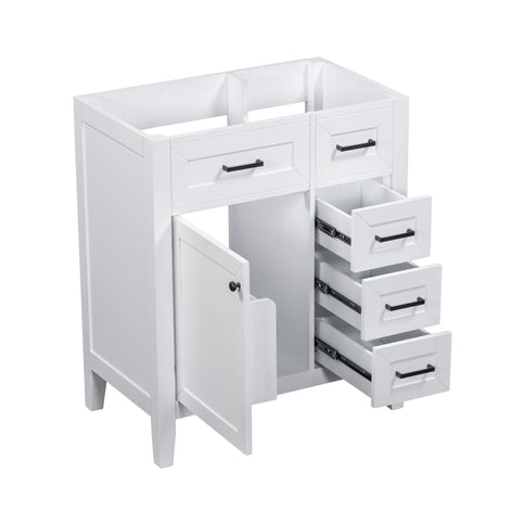 Modern Bathroom Vanity Base Only With Drawers, Freestanding Design