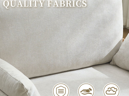 Mid Century Modern Foldable Sofa Bed, 3 In 1 Convertible Sleeper With 3 Pillows
