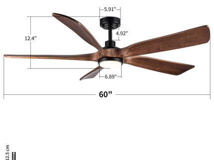 Ceiling Fan With Light And Remote Control