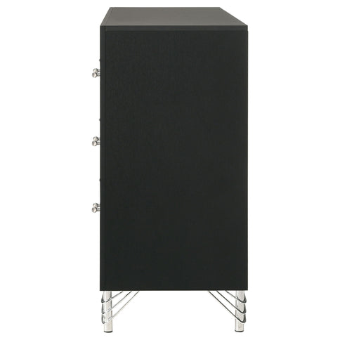 Malcolm - 6 Drawer Dresser Cabinet - Black