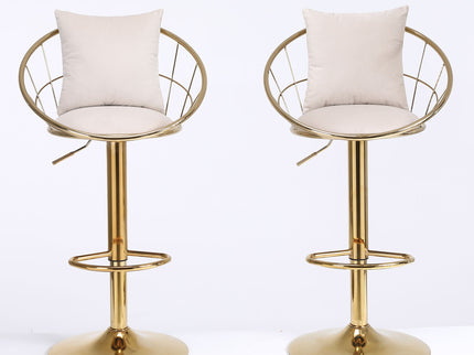 Unique Design Bar Chair, 360 Degree Rotation, Adjustable Height, Suitable For Dining Room And Bar