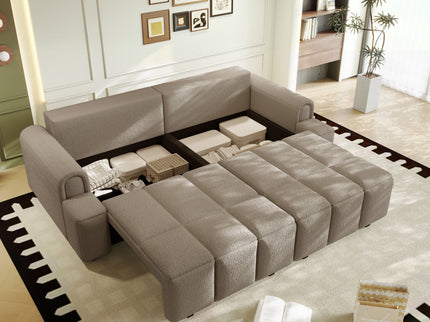 4 Seater Modern Couch With Seats Storage