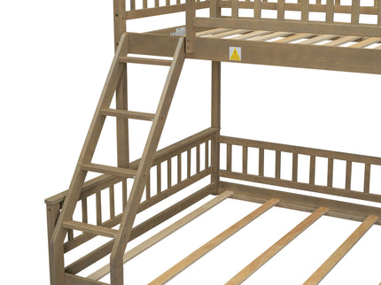 Bunk Bed With Ladder And Guardrails