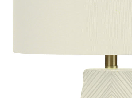 Lighting, Table Lamp, Ceramic, Contemporary - White