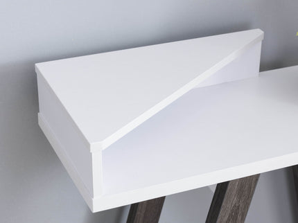 Contemporary Console Table With Two Shelves