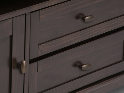 Warm Shaker - TV Media Stand Handcrafted - Tobacco Brown
