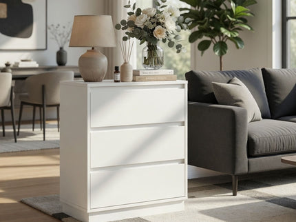 3 Drawer Nightstand, Bedroom Side Table