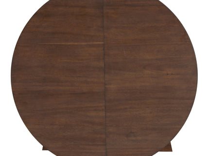 Dining Set With Leaf Round Table And 4 Upholstered Chairs