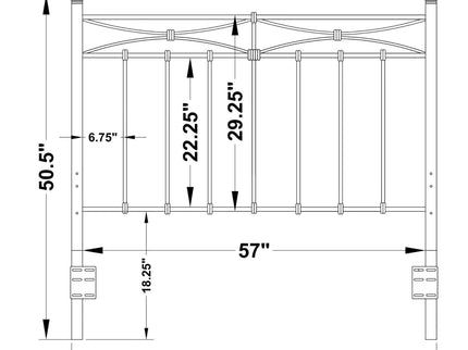 Full And Queen Headboard - Brown