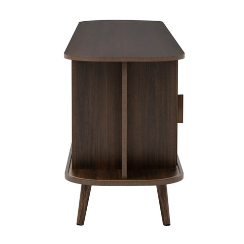70" TV Stand, Media Center With Ample Storage - Dark Brown