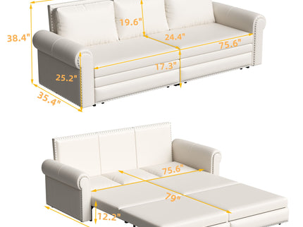 Chesterfield Sofa & Pull Out Bed