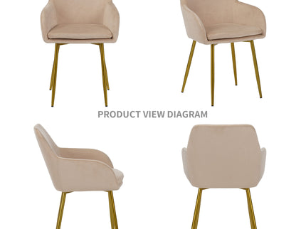 Dining Chair Set For Dining Rooms (Set of 2) - Beige