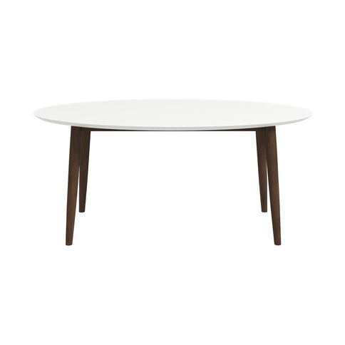 Ada - Oval Dining Table And 4 Side Chairs - White
