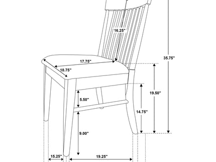 Burns - Dining Side Chairs (Set of 2) - Walnut
