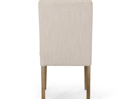 Contemporary Dining Chair With Upholstered Seating And Tapered Legs