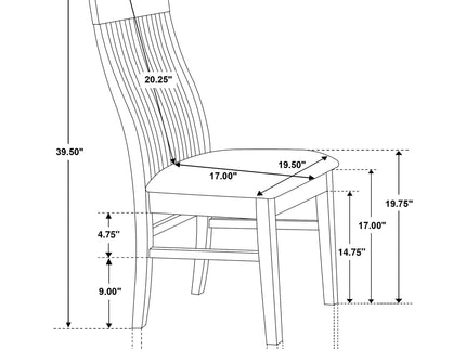 Baywind - Dining Side (Set of 2) - Oak