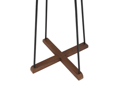 Reclaimed Wood And Metal Freestanding Coat Rack With Hooks Use In Bedroom, Living Room - Natural