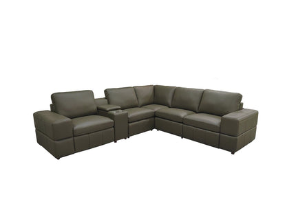 Upholstered Large Arms Sectional With Recliner Seats
