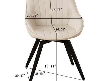 Round Coffee Table With 2 Dining Chairs Set, Ring Striped Design - Beige / Wood