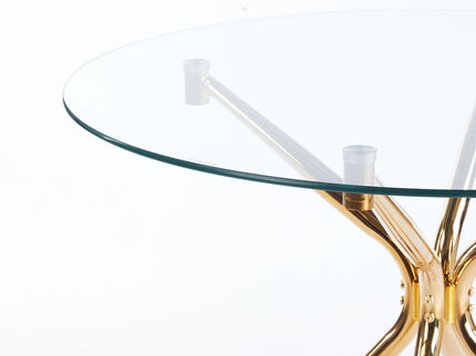 Compact Dining Table With Glass Top