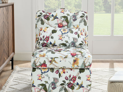 Stylish Flannel Dining Chair With Soft Cushion And Backrest