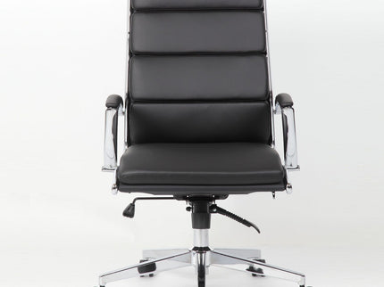 Office Chair, Breathable Mid Back Swivel Computer Chair With Foldable Armrest - Black