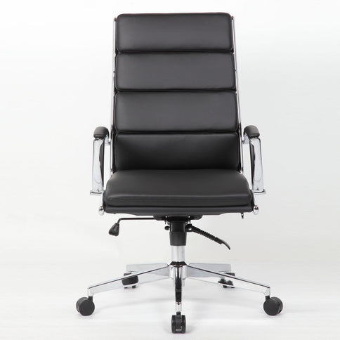Office Chair, Breathable Mid Back Swivel Computer Chair With Foldable Armrest - Black