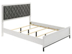 White / 4 Pc. Bed, Nightstand, Dresser, Mirror / Queen