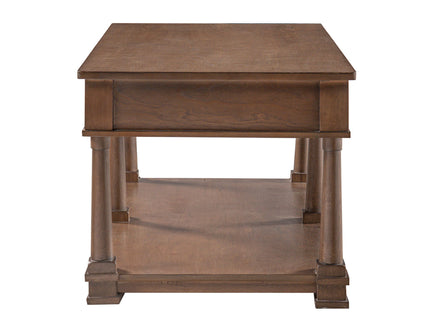 Coffee Table With 2 Storage Drawers & Lower Open Shelf