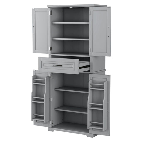 Bathroom Storage Cabinet With Multifunctional Storage Space, Drawer With Slide Rails, Adjustable Shelf