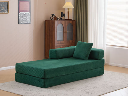 Floor Couch, Convertible Floor Sofa Bed With Pillow Back Support Armrest