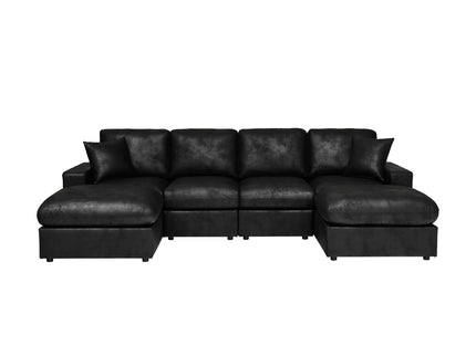 Sectional With 2 Ottomans