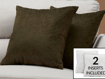 Pillows, Square, Insert Included, Decorative Throw, Hypoallergenic, Modern