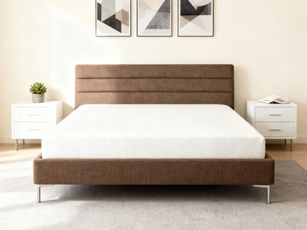 8" Twin Green Tea Memory Foam Mattress In Box - White