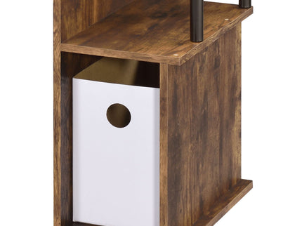 Lyphre - Computer Desk - Weathered Oak / Black