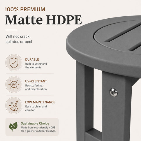 Round Outdoor Side Table
