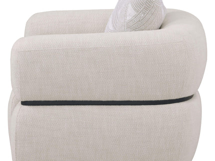 Ramsay - Round Arm Accent Chair - Beige