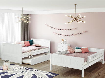 Bunk Bed With Twin Size Trundle, Guardrails