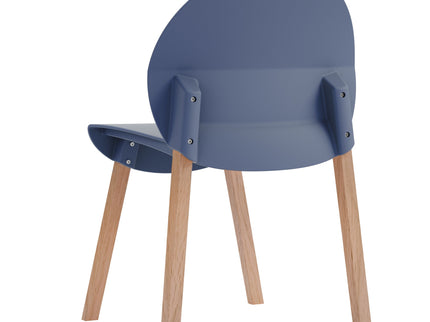 4 Piece Set Of Single Chairs With A Design Combining Modern And Traditional Elements