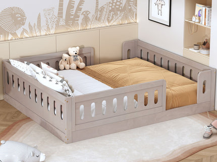 Platform Bed With Guardrail