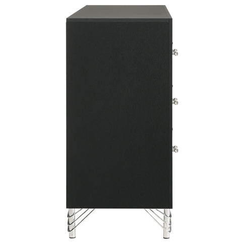 Malcolm - 6 Drawer Dresser Cabinet - Black