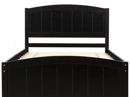 Platform Bed & Headboard, Footboard And Wood Slat Support