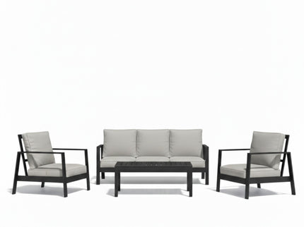 Modern 5 Seat Outdoor Patio Furniture Set With Coffee Table