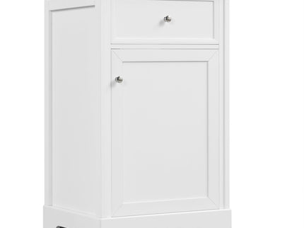 20" Bathroom Vanity With Sink, Soft Closing Cabinet Door, Adjustable Shelf & Storage Rack - White
