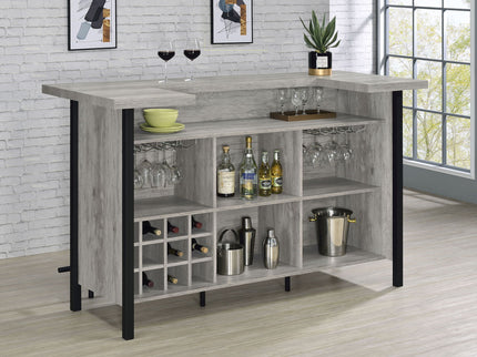 Menimen - Freestanding Bar Unit - Gray