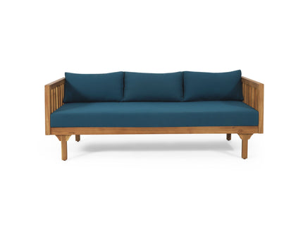 Claremont - 3 Seater Daybed Teak Acacia Wood Water Resistant Cushions
