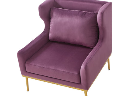 Elegant Curved Armrest Accent Armchair